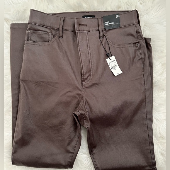 Express, Skinny Super High Rise Jeans, Size 8R - Picture 4 of 5